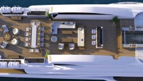Luxury motor yacht Vicky - view from above